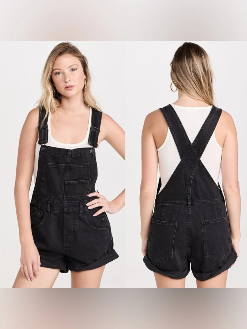Free People We The Free Ziggy Shortalls - Picture 9 of 9